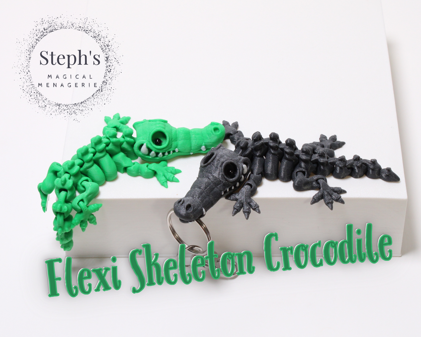 Mini Articulated Skeleton Crocodile