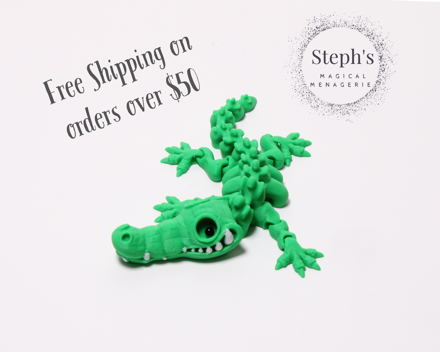 Mini Articulated Skeleton Crocodile