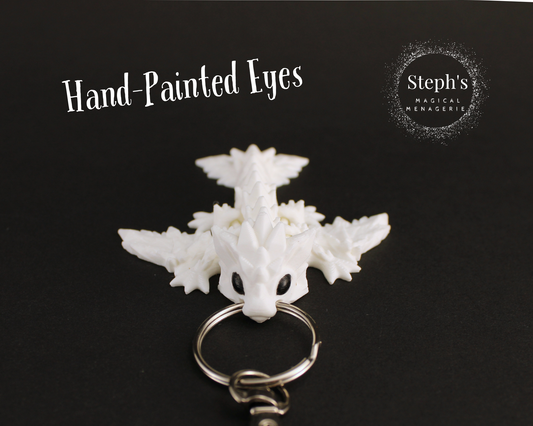 Tiny Crystal Dragon Keychain