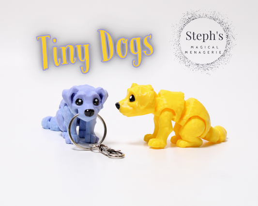 Miniature Dog|Keychain or Pocket Buddy|Hand-Painted|Cute & Collectible