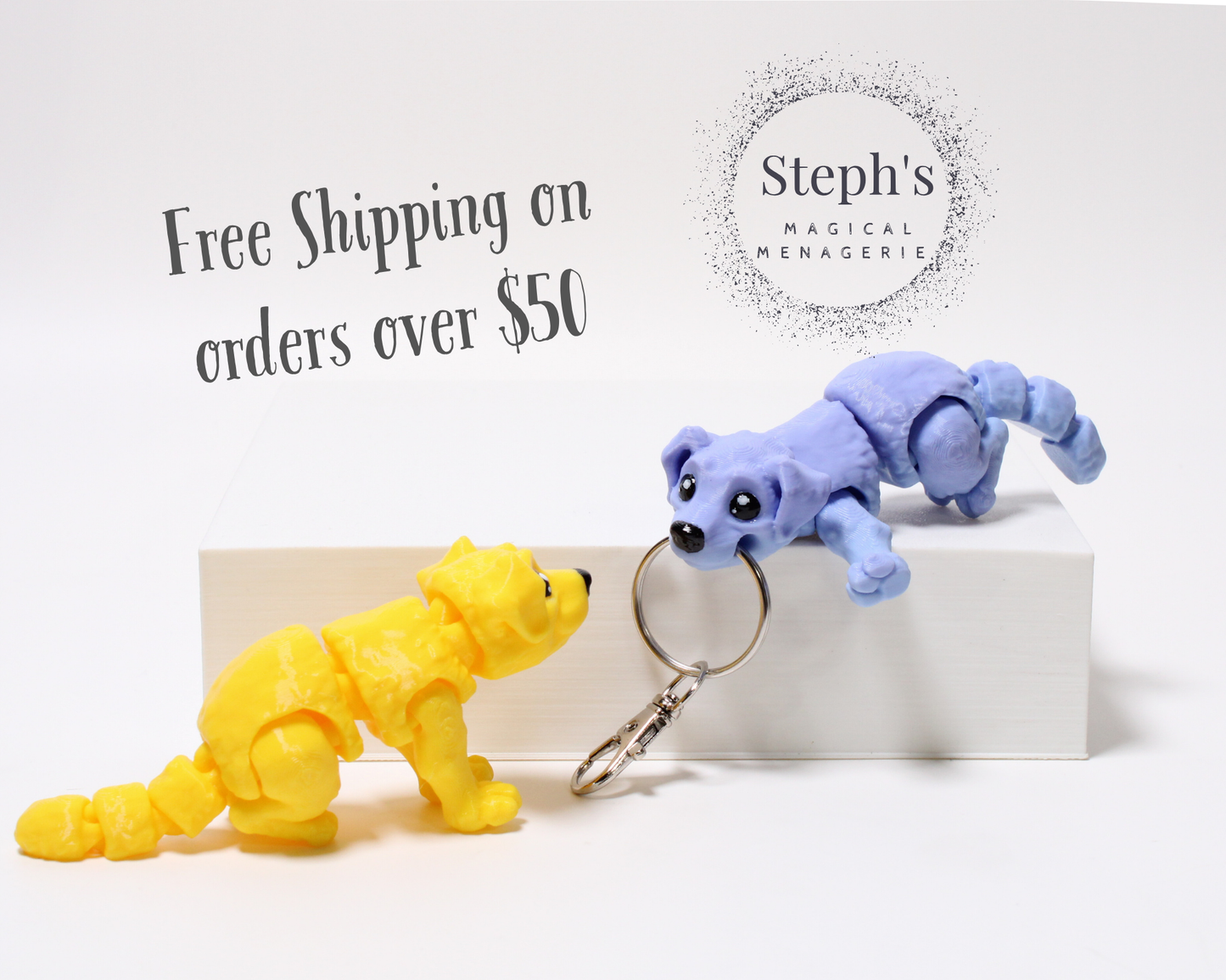 Miniature Dog|Keychain or Pocket Buddy|Hand-Painted|Cute & Collectible