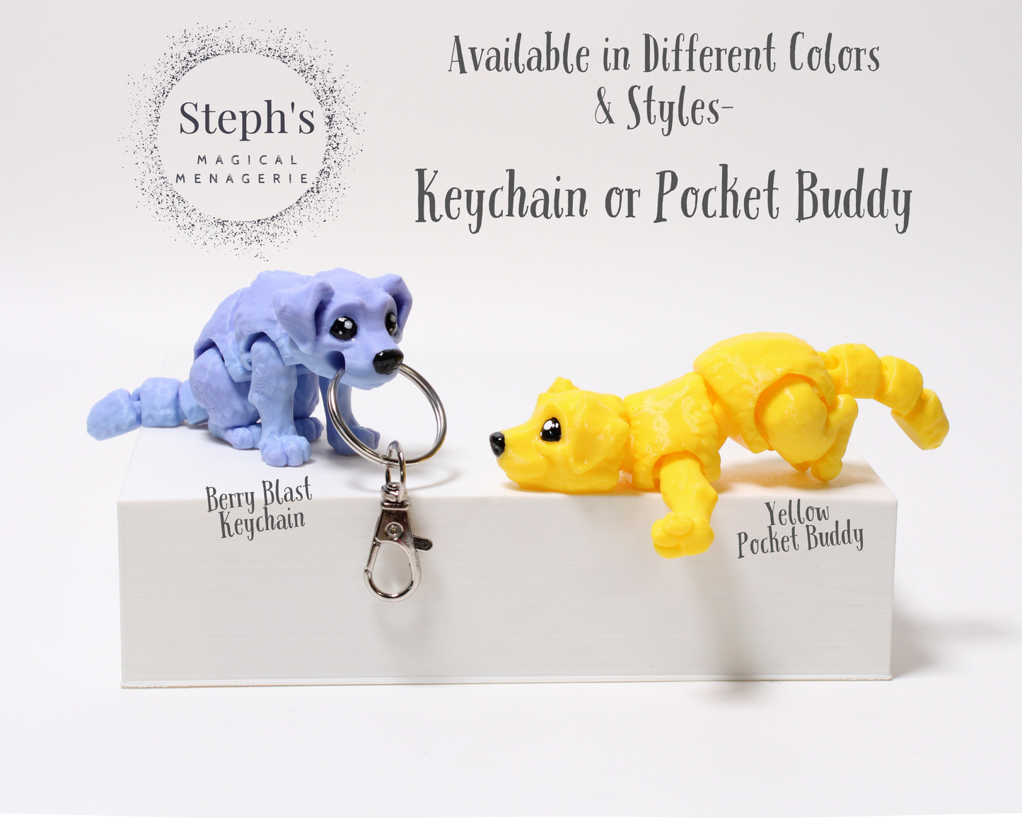 Miniature Dog|Keychain or Pocket Buddy|Hand-Painted|Cute & Collectible