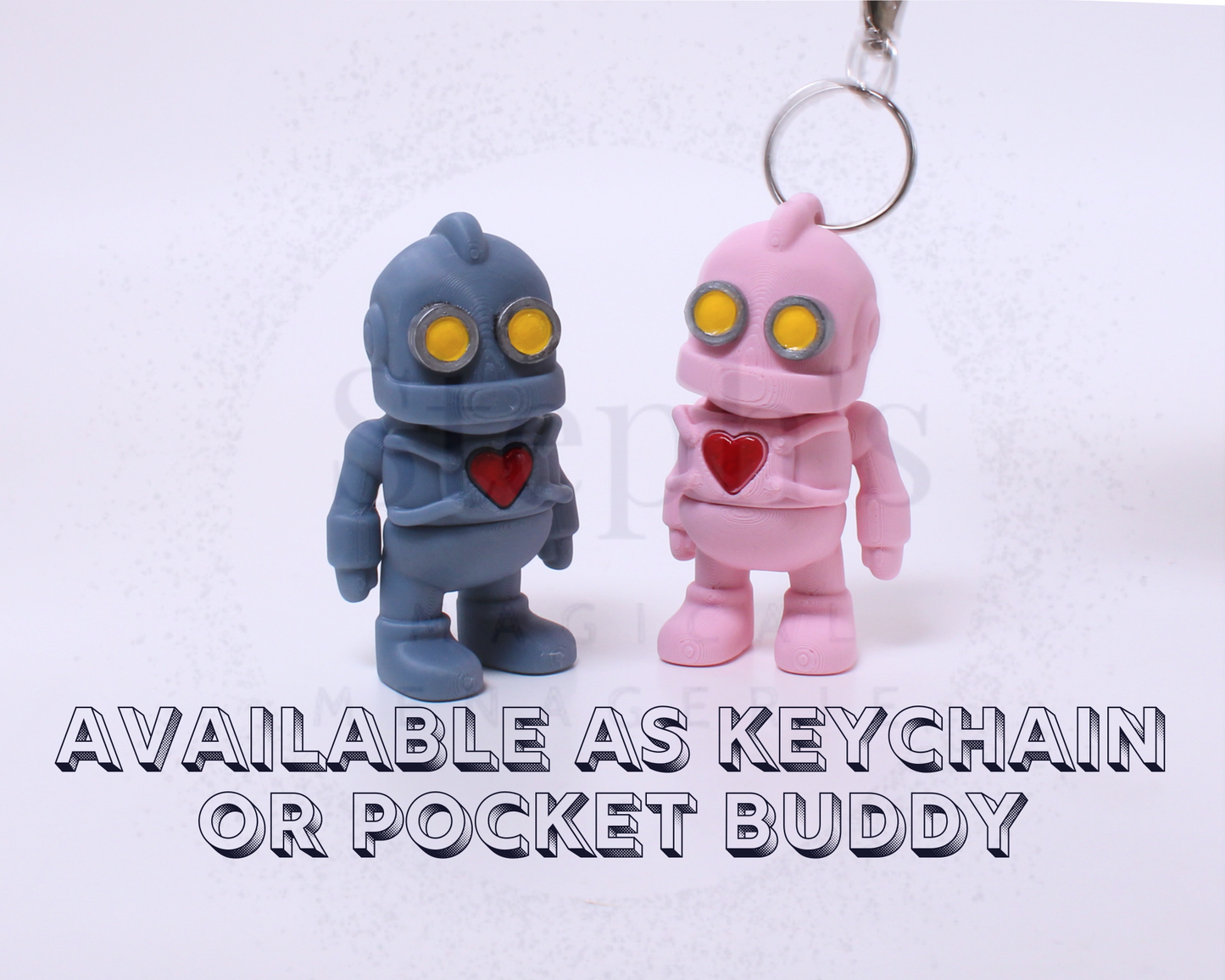 Tiny Lovebot - Pocket Buddy or Keychain Companion
